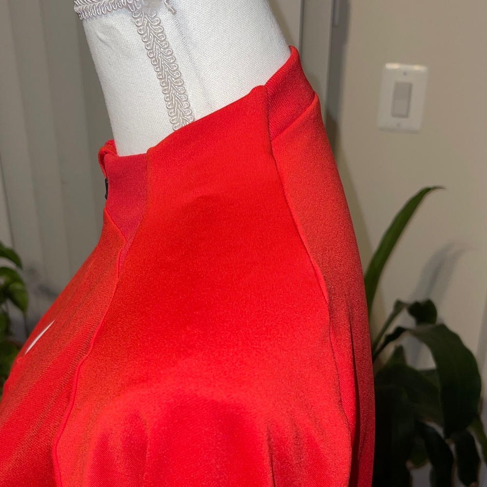 Nike Bright Red Athletic Pullover - image 7